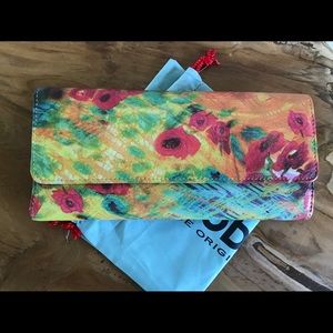 Hobo International Watercolor Floral Wallet